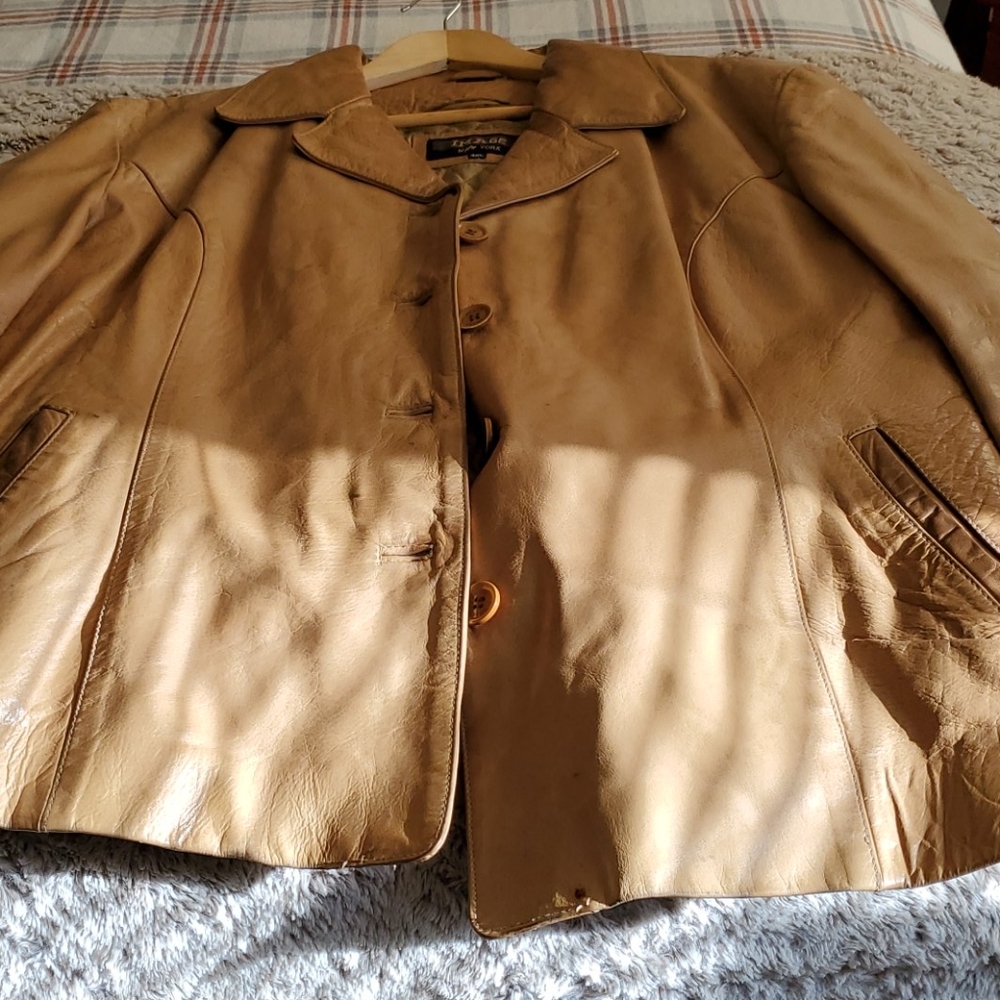 A genuine leather jacket